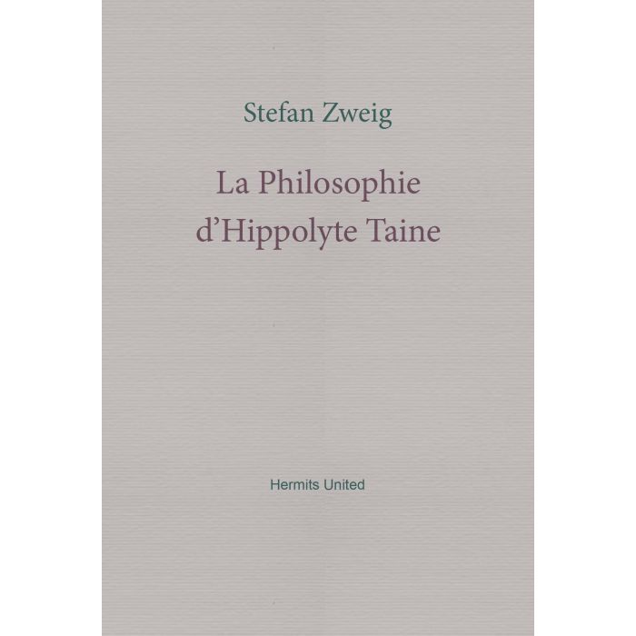 La Philosophie d'Hippolyte Taine