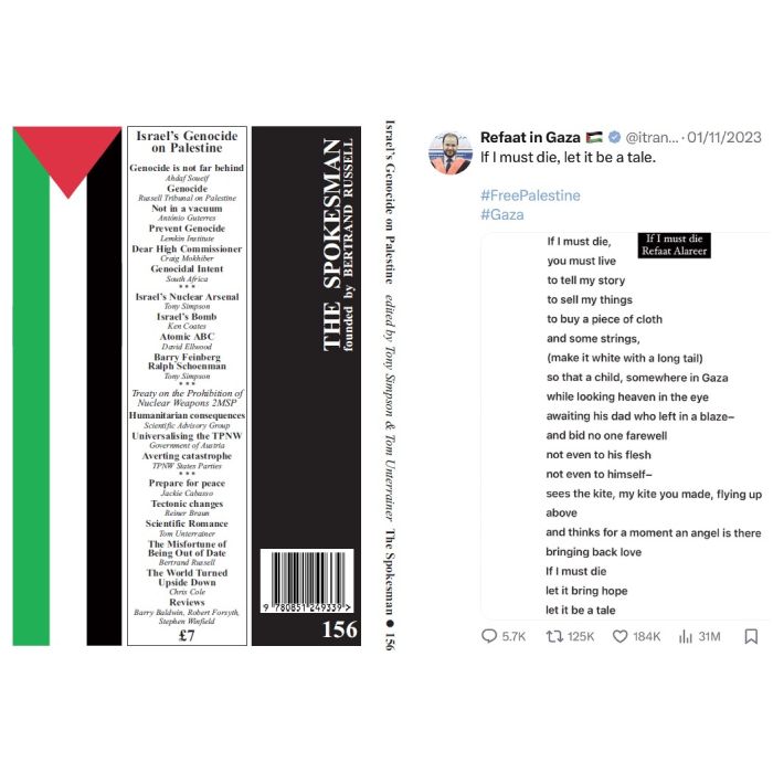 Spokesman 156: Israel's Genocide on Palestine