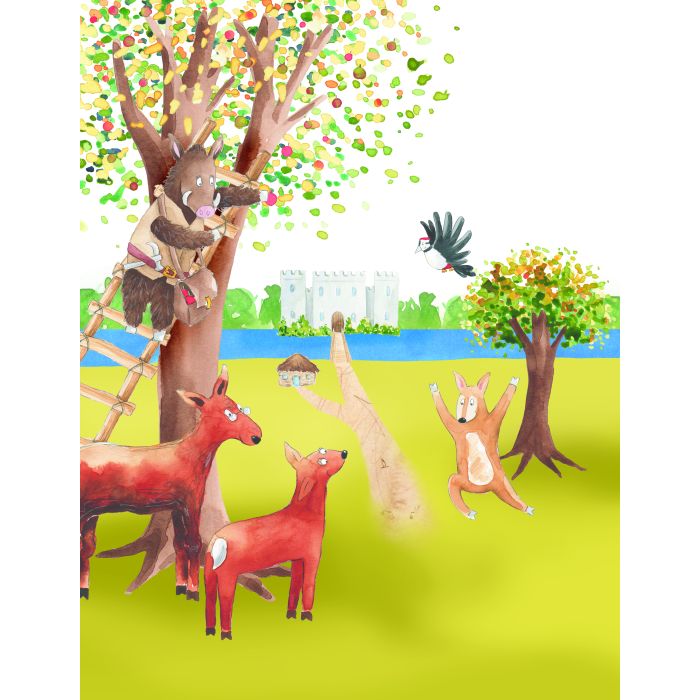 Fin and the Red Deer