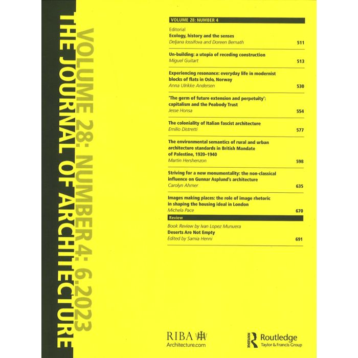 Journal of Architecture 28/4