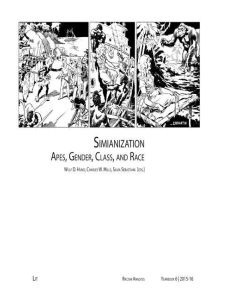 Simianization: Apes, Gender, Class, and Race