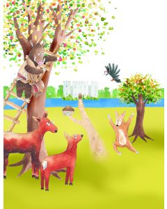 Fin and the Red Deer