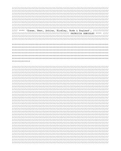 Grese, West, Atkins, Hindley, Ruda & England: Patricia