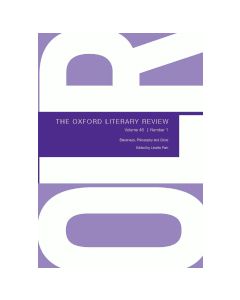 Oxford Literary Review 46/1 2024 OLR