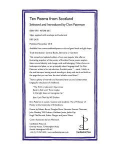 Ten Poems from Scotland 2nd Edition